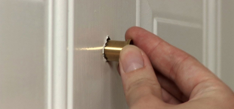 peephole door repair in Lake Magdalene